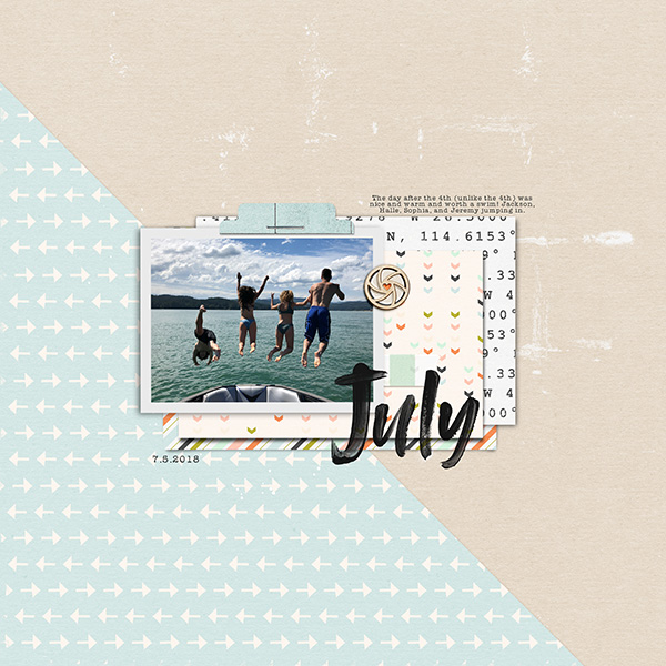 July at the lake