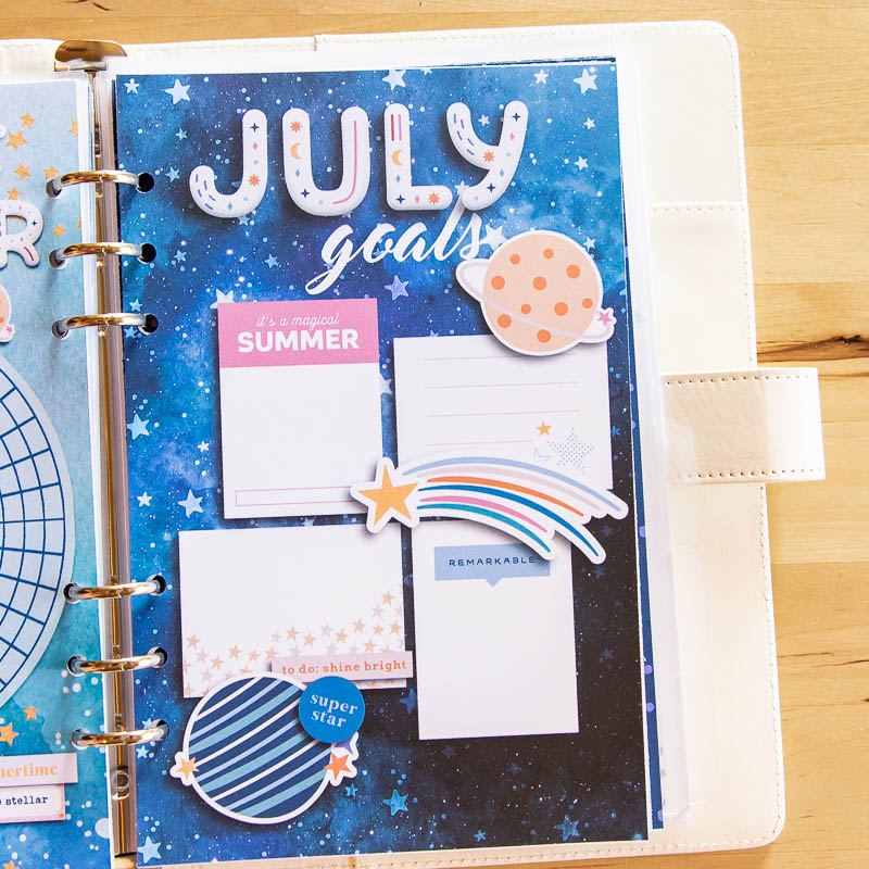 July Goals Page (hybrid)