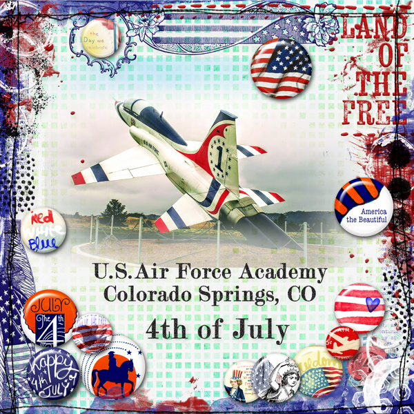 July Red, White & Blue Borders & Flairs