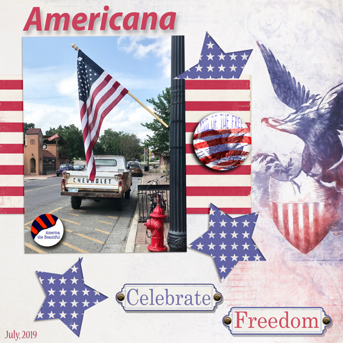 July Scrapping With Liz Template Challenge