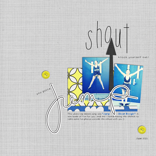 jump, shout