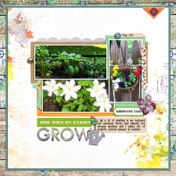 June 2017 Scraplift Challenge - Grow