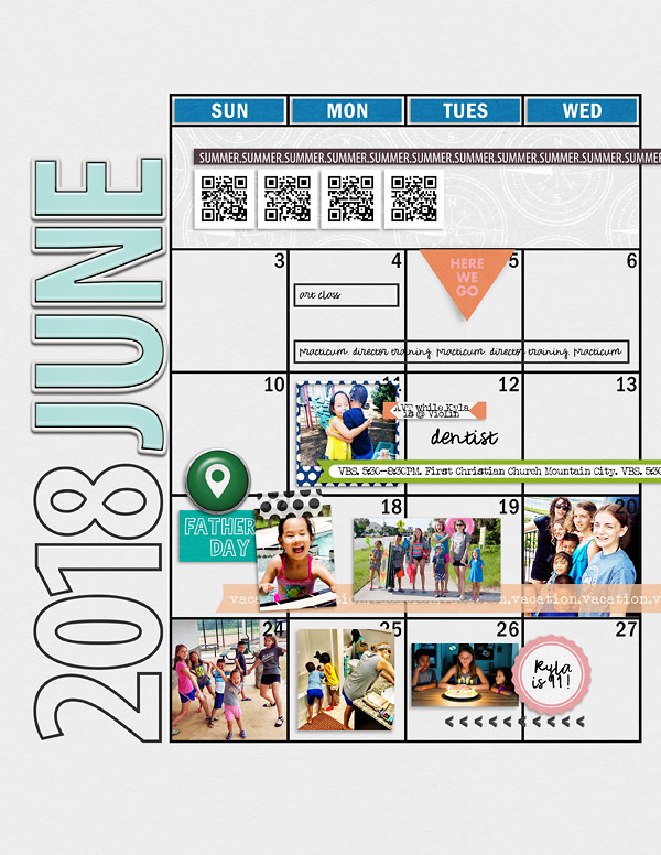June Planner Review Page {left}