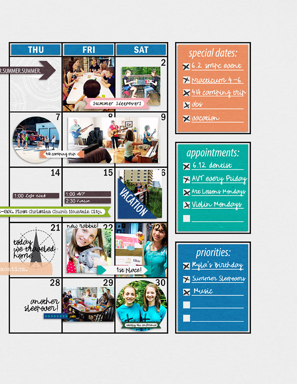 June Planner Review Page {right}