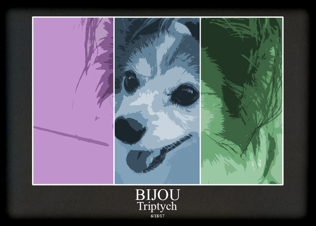 June Weekly Focus Challenge - Technique: Photo Filters - ATC-2017-104-Bijou-Triptych