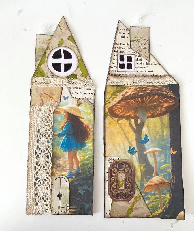 Junk Journal houses