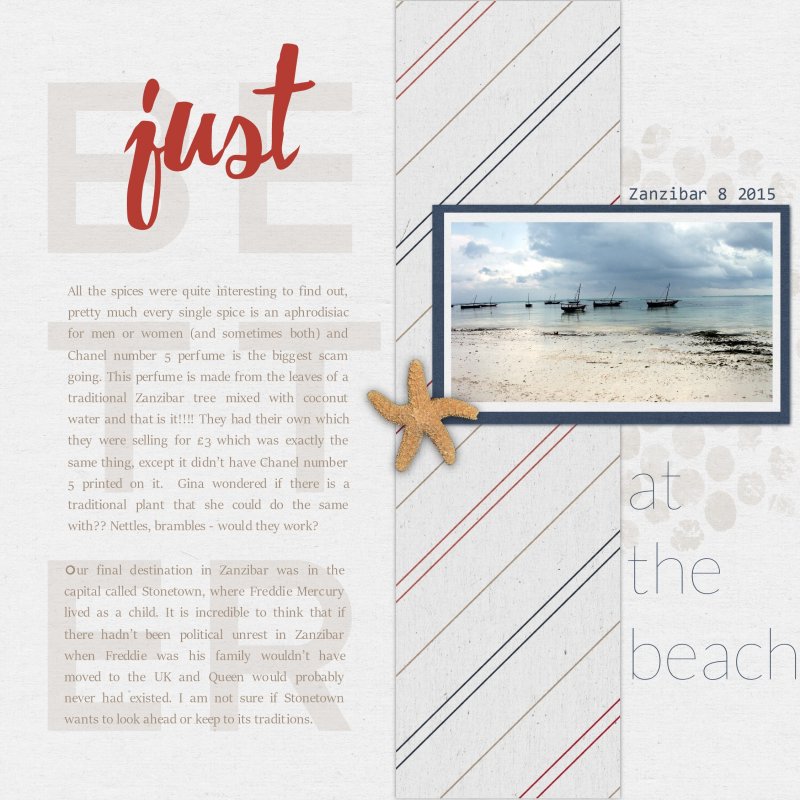 just be at the beach