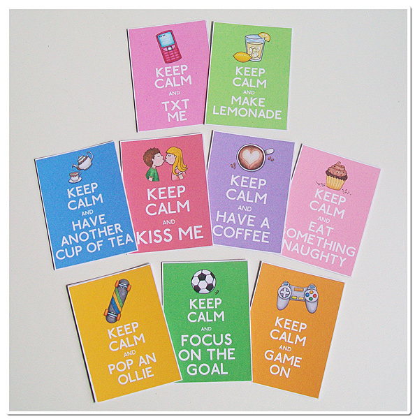Keep Calm cards