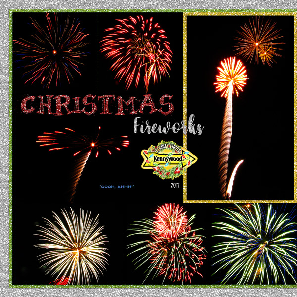 Kennywood Holiday Lights Fireworks, 2017_left
