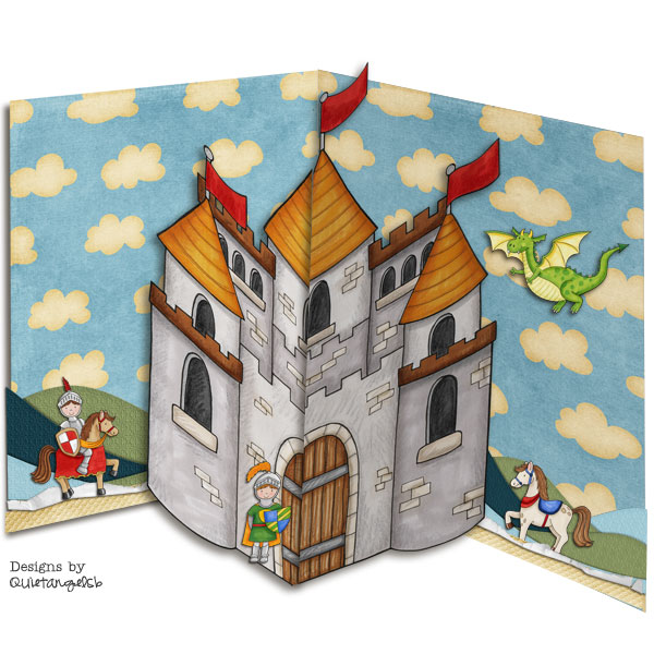 Knights Pop Up Card