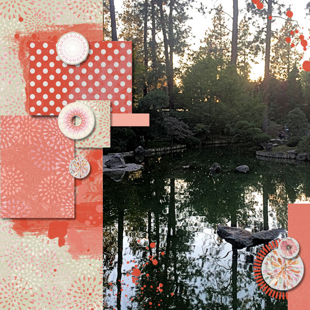 Koi Pond Sunset2