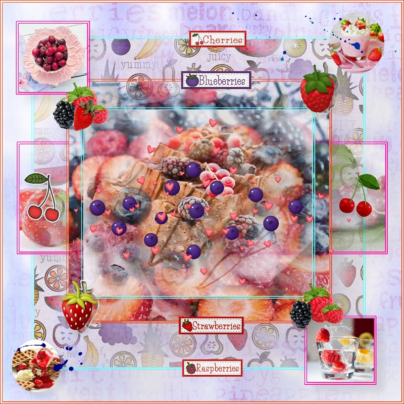Kristin Aagard-June Layout Challenge-Subject Matter:Food-Berry-Licious
