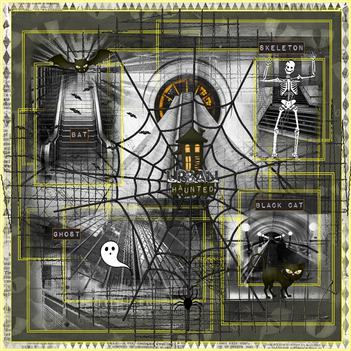 Kristin Aagard-October-Surprise Challenge-Urban Jungle Font-Grunge Haunted