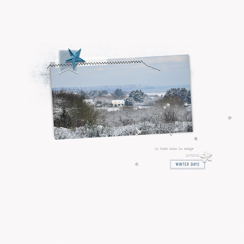 La baie sous la neige