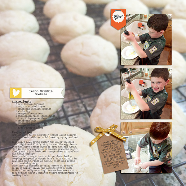 Lemon Crinkle Cookies