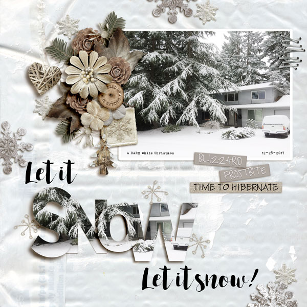 Let it Snow - MOC Day 19: Clip Photo To Title