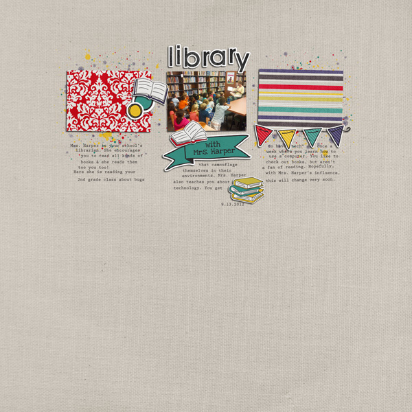 library with Mrs. Harper