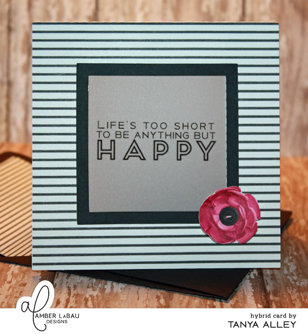 Life's Too Short card with matching envelope