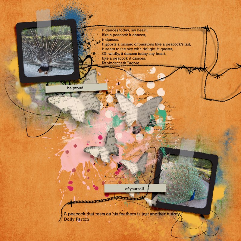 Little Butterfly Wings June Template Challenge Freebie 2021 Peacock Proud