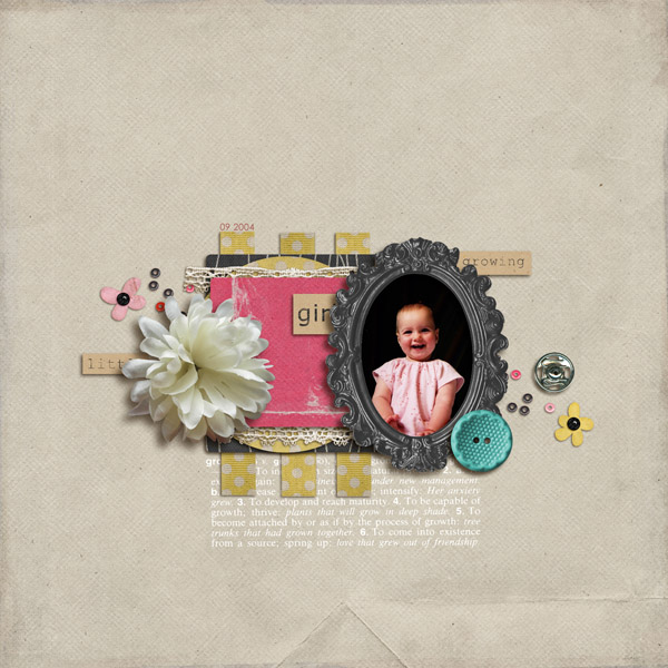 Little girl growing