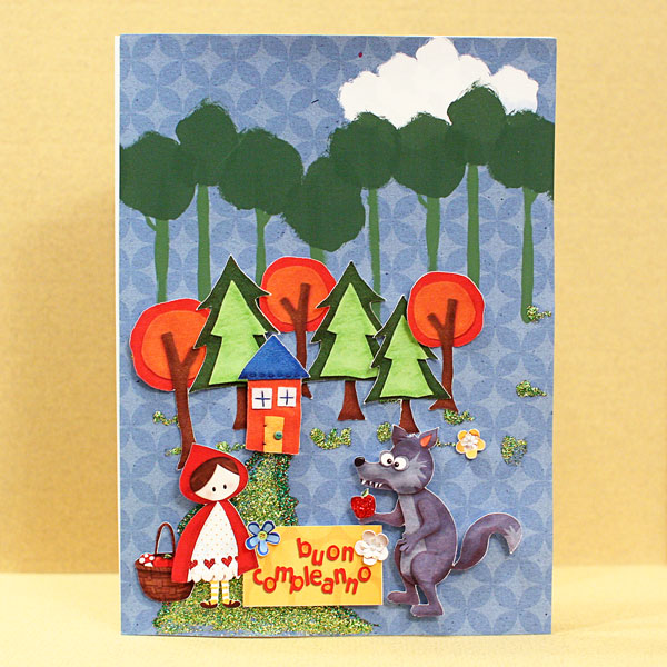 Little Red Riding Hood Birthday Card