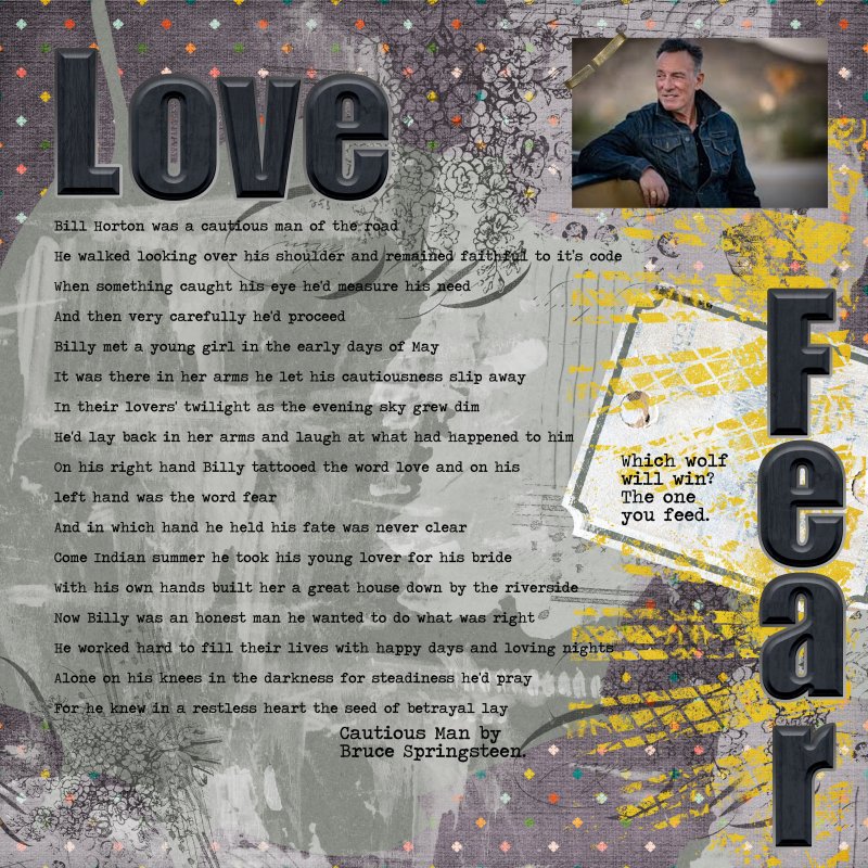 Love And Fear Which Wolf Will You Feed
