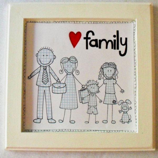love family- framed