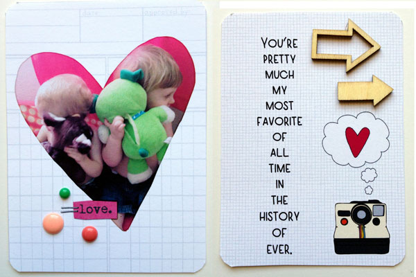 Love it 3x4 journal cards