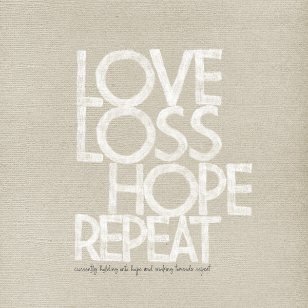 love loss hope repeat - journalling with a list challenge