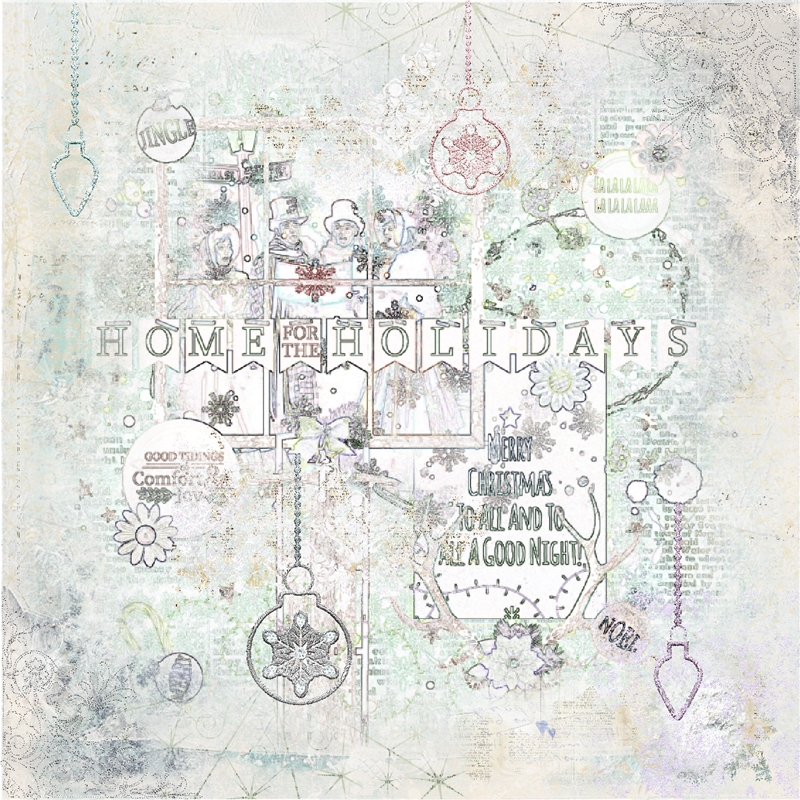 LOVE Our Designers-February 22nd-Daily Crush:Kristin Aagard-A "Not So Silent Night"-Sketch & Re-Done Sketch Layout Design