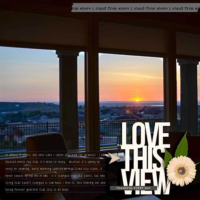 love this view