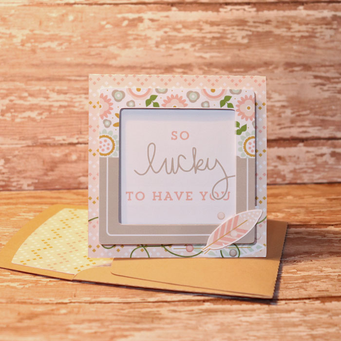 Lucky Card with matching envie
