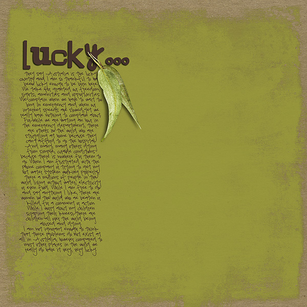 Lucky...