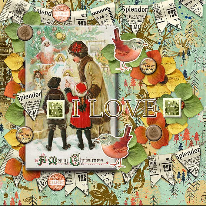 Lynn Grieveson-December 2020-Off Topic Challenge-A Vintage Merry Christmas