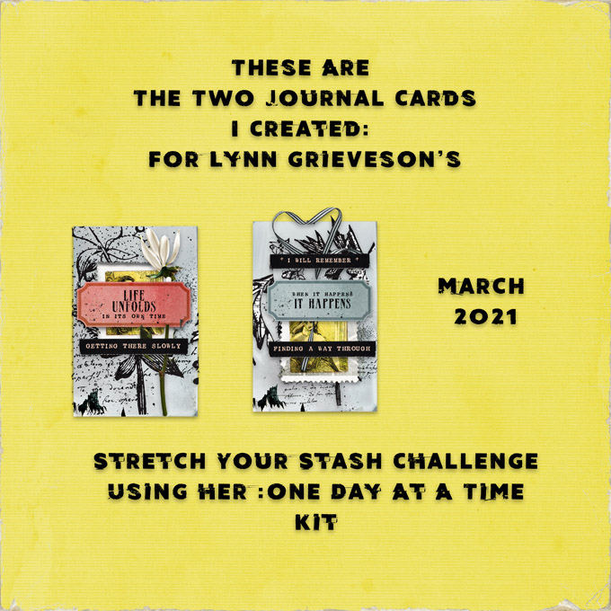 Lynn Grieveson-March 2021-Stretch Your Stash-Journal Cards