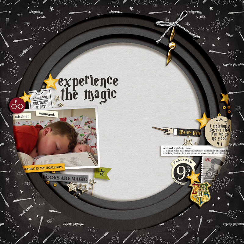 Magic of Harry Potter (take 3) - PM FANniversary Shadowbox Challenge