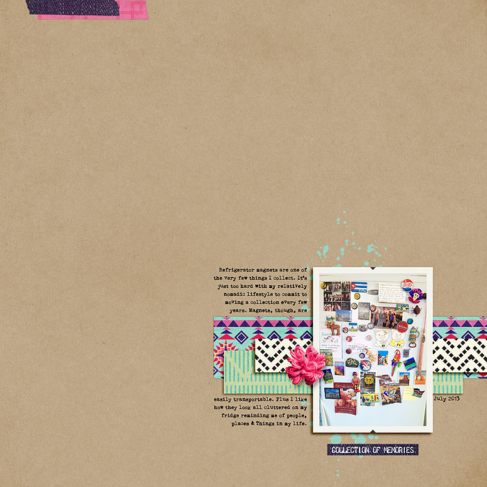 Magnet Collection (July Scraplift Challenge)