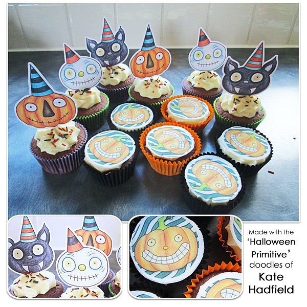 Make your own {Halloween} Cupcake toppers!