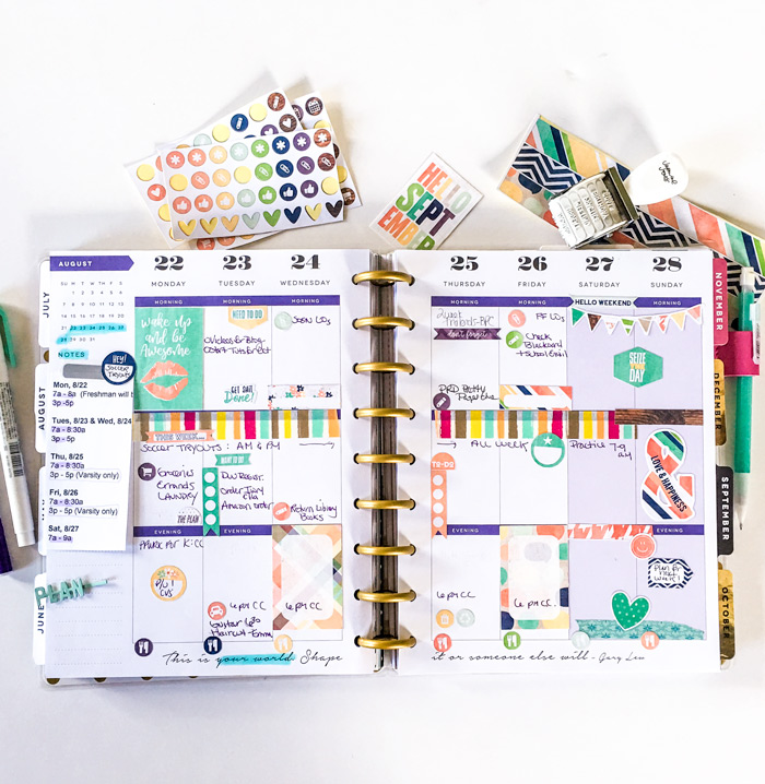 MAMBI Happy Planner hybrid page