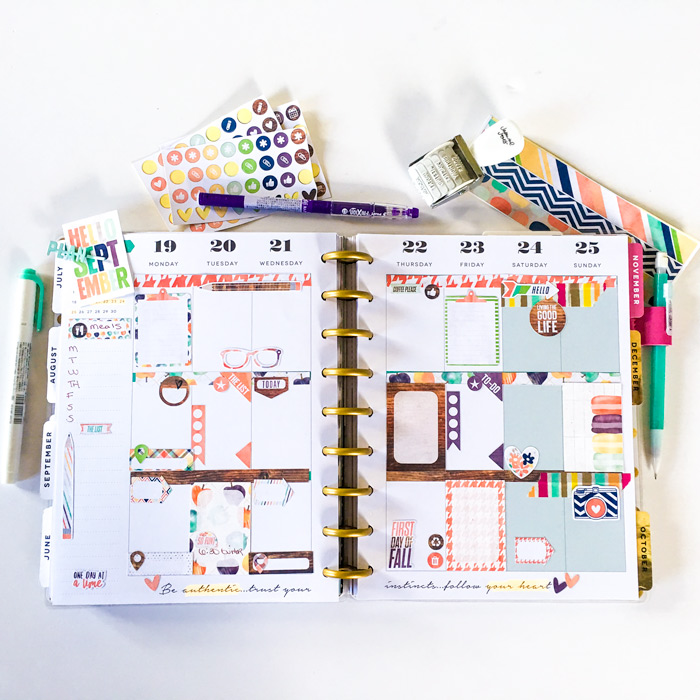 Mambi Happy Planner hybrid page