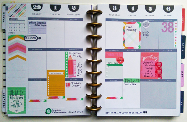 March 1 week at a glance