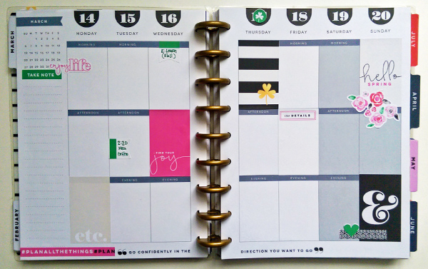 March 14 week at a glance