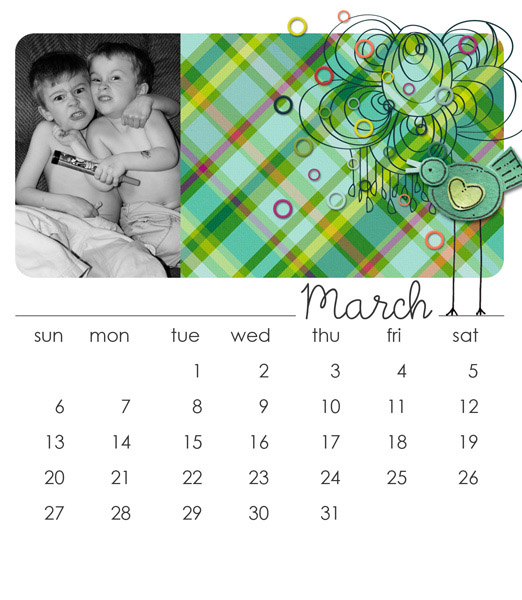 March 2010 Calendar