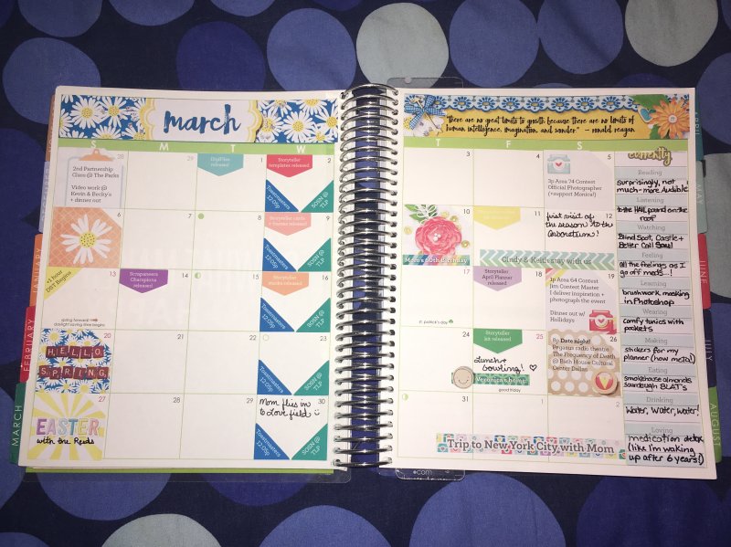 March 2016 Month View