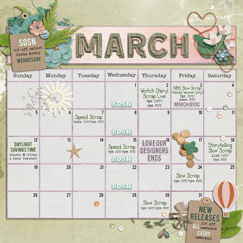 March 2023 Calendar
