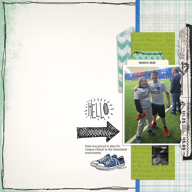 March 26 Scraplift Challenge: The Boys of Corpus Christi