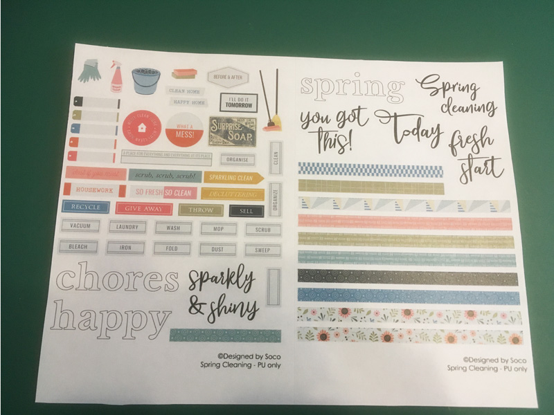 March agenda stickers