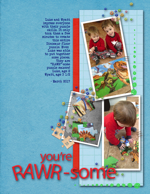 March Dinosaur Puzzlers