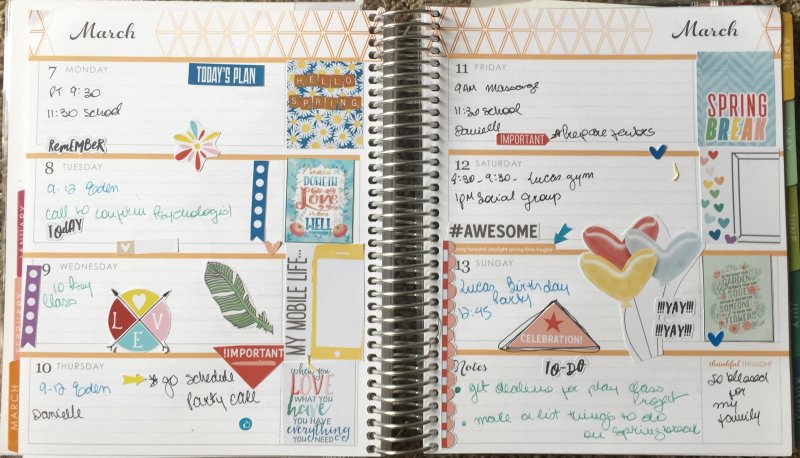 March first week ER Planner