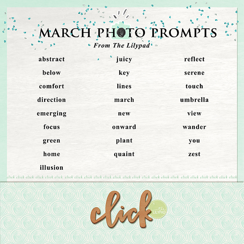 march photo prompts